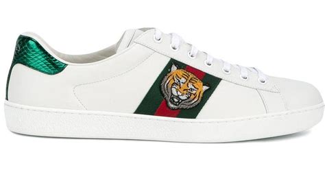 gucci sneakers tiger|gucci ace tiger sneakers.